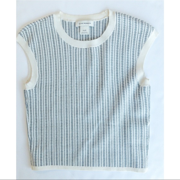 Club Monaco XS White with Grey - Skirt and Top - Picture 3 of 6